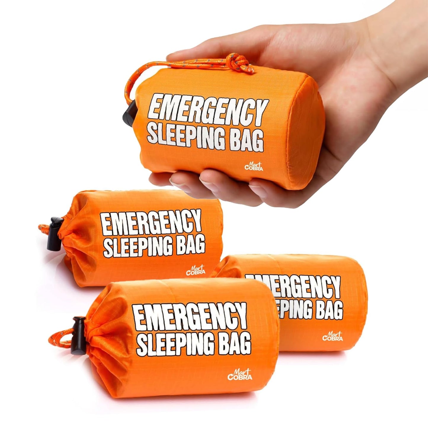 Emergency Sleeping Bag x3, Life Bivy Sack, Emergency Sleeping Bags for Survival Sleeping Bag, Tac Bivvy Bag, Portable Thermal Sleeping Bag, Emergency Blankets for Survival Bag, Sleep Survival Shelter