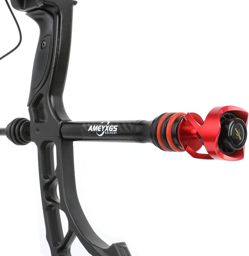 Archery Bow Stabilizer - Weight Balance Bar with Shock Absorber | Universal 5/16" Thread for Riser Counterweights