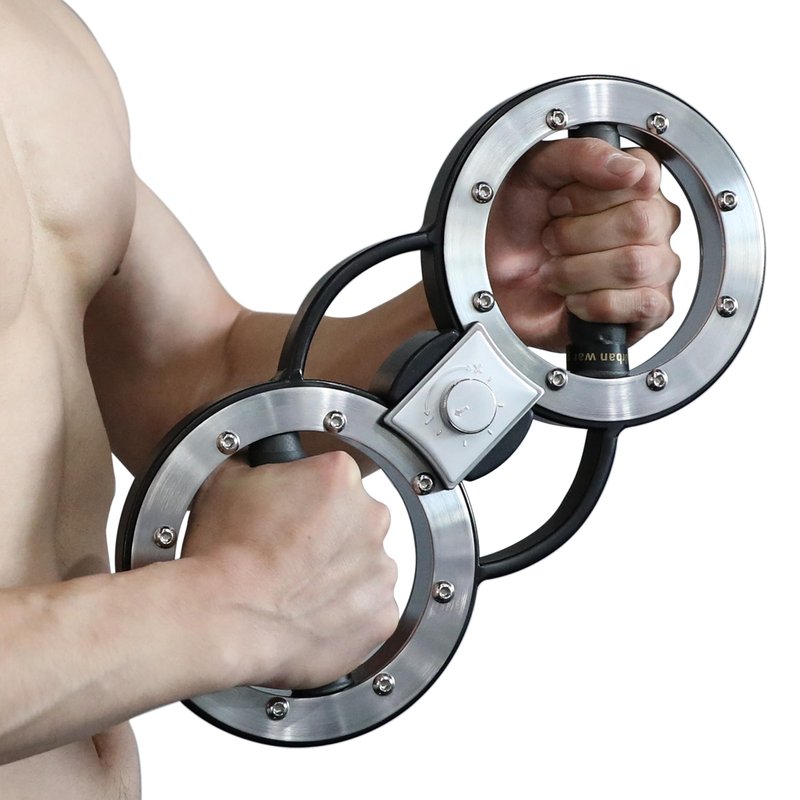 Rotator Burn Machine, 8-12LB Arm Exercise Equipment with Adjustable Resistance, Spinning Arm Machine, Gripster Forearm Trainer, 360 Degree Rotating Grips, Forearm Grip Strengthener