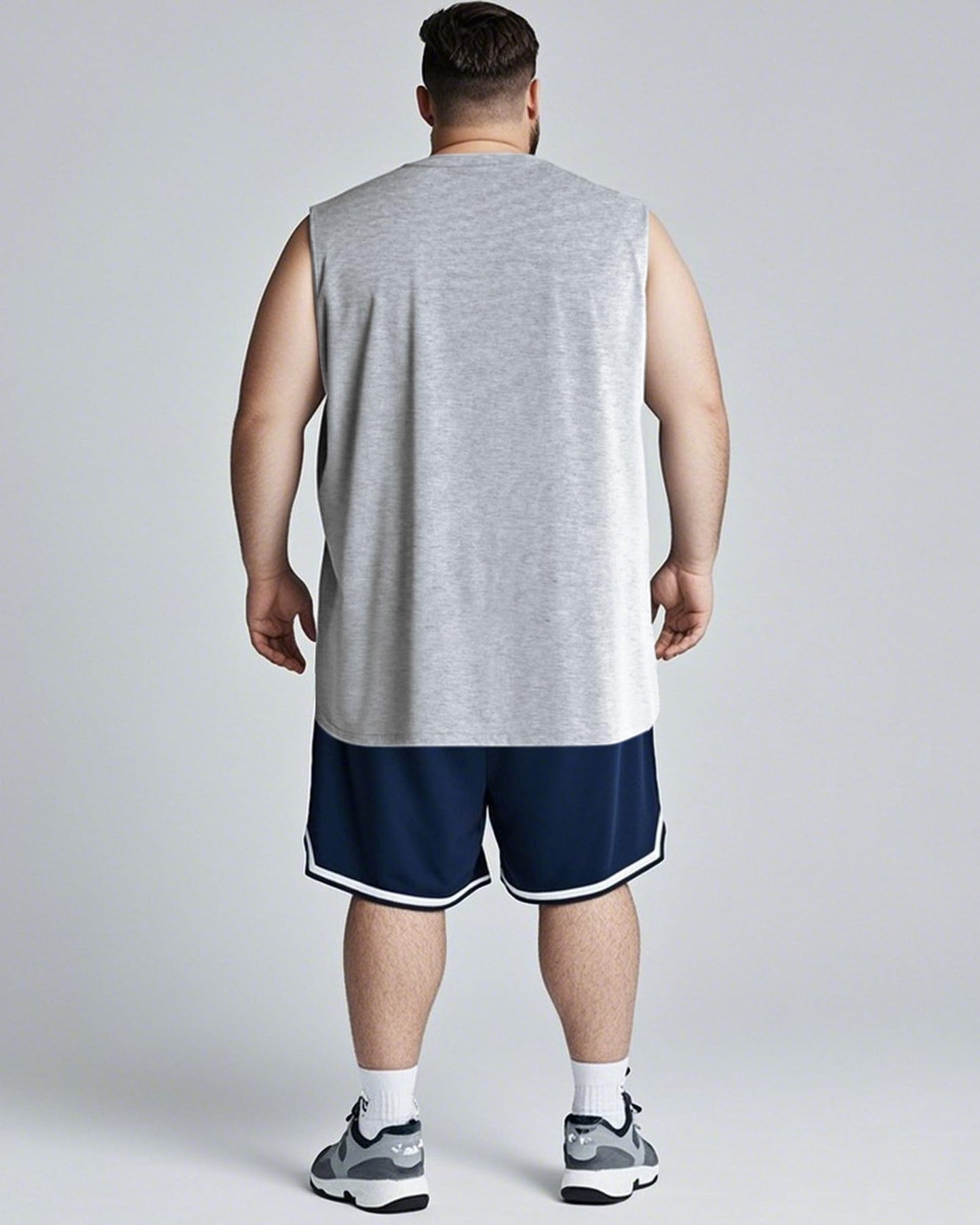 Taiyin 3 Pack Men's Big and Tall Tank Tops Quick Dry Muscle Workout Sleeveless T Shirts Summer Gym Active Undershirts(Black, Gray, Navy Blue,X-Large Big Tall)