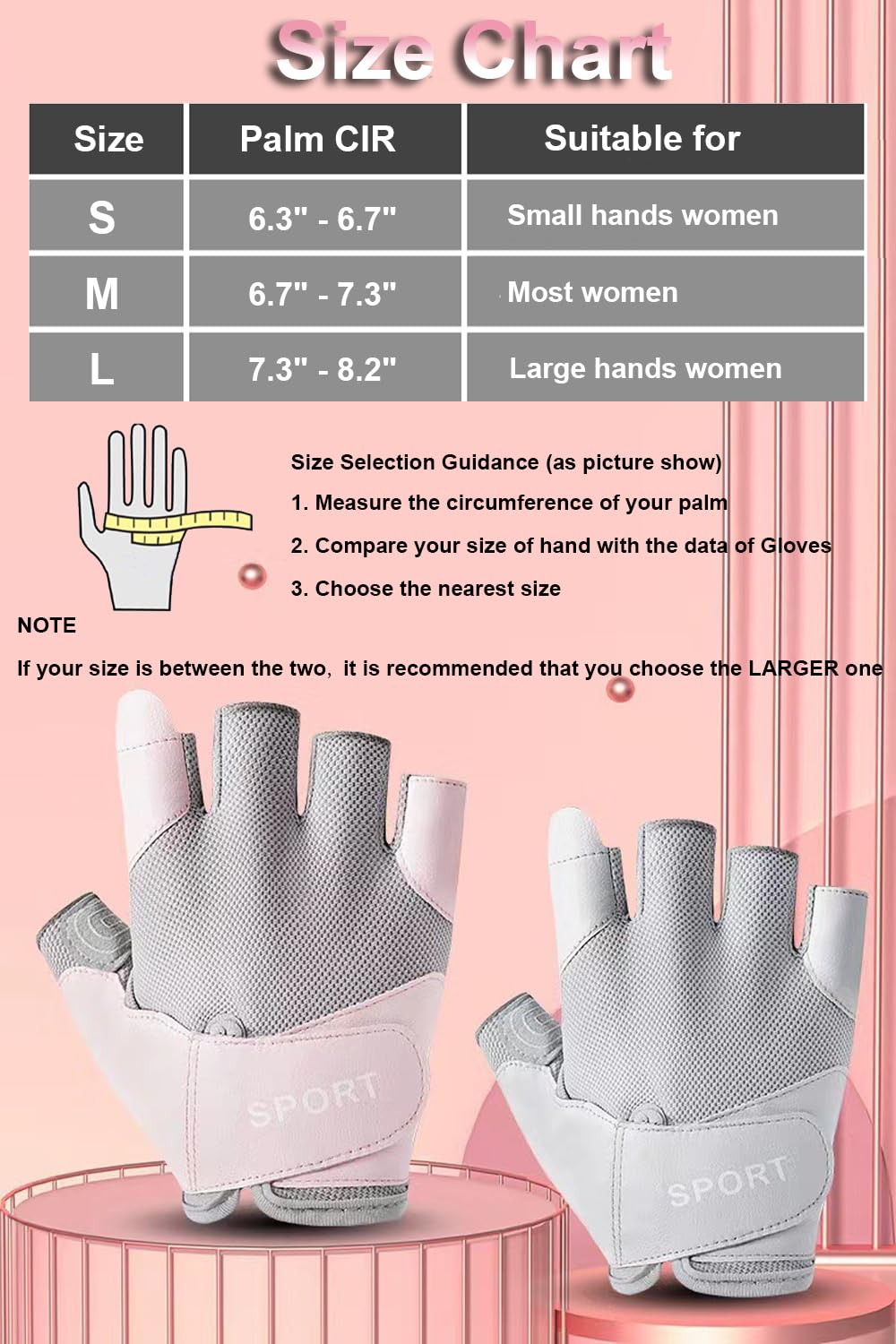 SUJAYU Workout Gloves Women, Gym Gloves for Women Gym Gloves for Working Out, Weight Lifting Gloves for Women Fitness Gloves, Guantes para Gym Mujer (Grey, Medium)