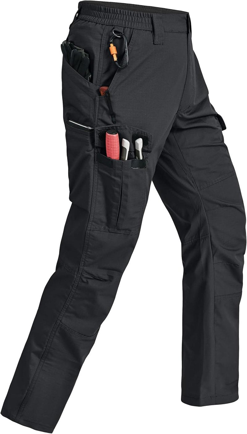 Men's Tactical Cargo Pants - Ripstop Water Resistant & Breathable | 7 Pocket Hiking Gear