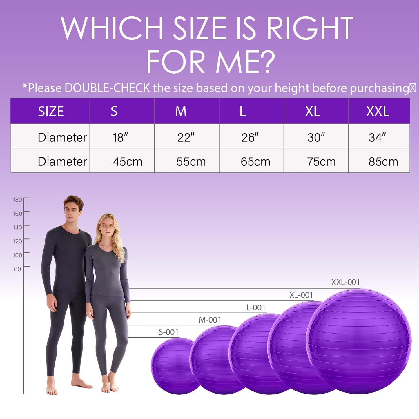 Solid Exercise Ball,High-Weight Capacity (3000 lbs) Anti-Burst Yoga Ball Chair,Swiss Ball for Pregnancy,Birthing, Fitness, Physical Therapy
