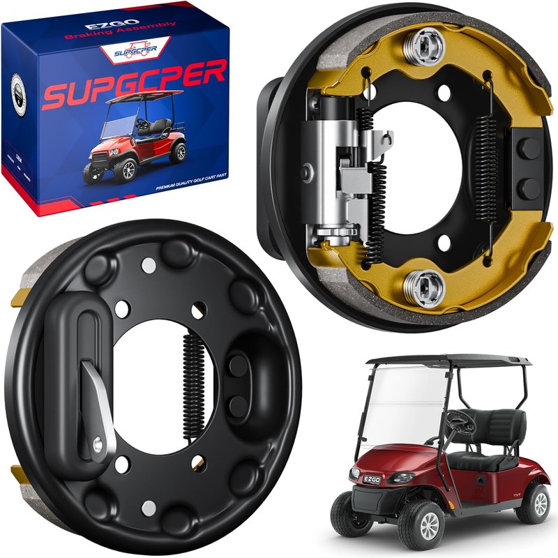 SUPGCPER EZGO Brake Assembly, Golf Cart Brake Assembly Fit 1996-UP EZGO TXT Medalist PDS, 1993-UP Yamaha G14 G16 G19 G20 G21 G22, Golf Cart Brake Cluster Replace OEM# 70998-G01 70998-G02