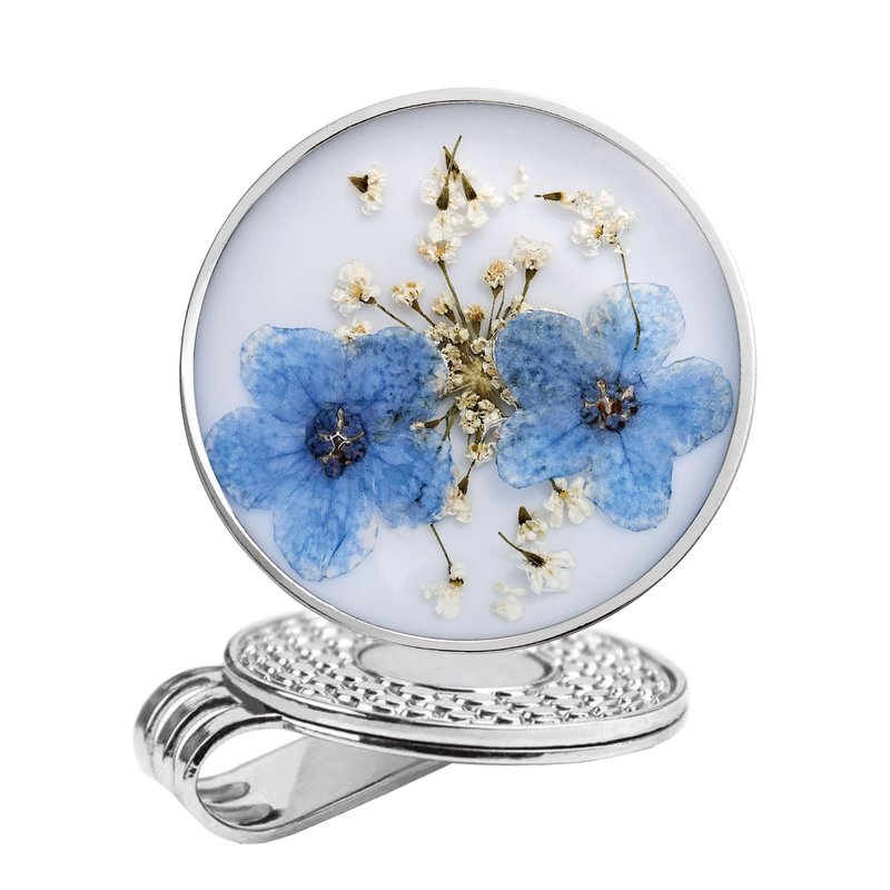 E TRUEE Golf Ball Marker hat Clip with Ball Marker, Handmade Pressed Flower Golf Marker, Golf Gifts, Golf Accessories for Women