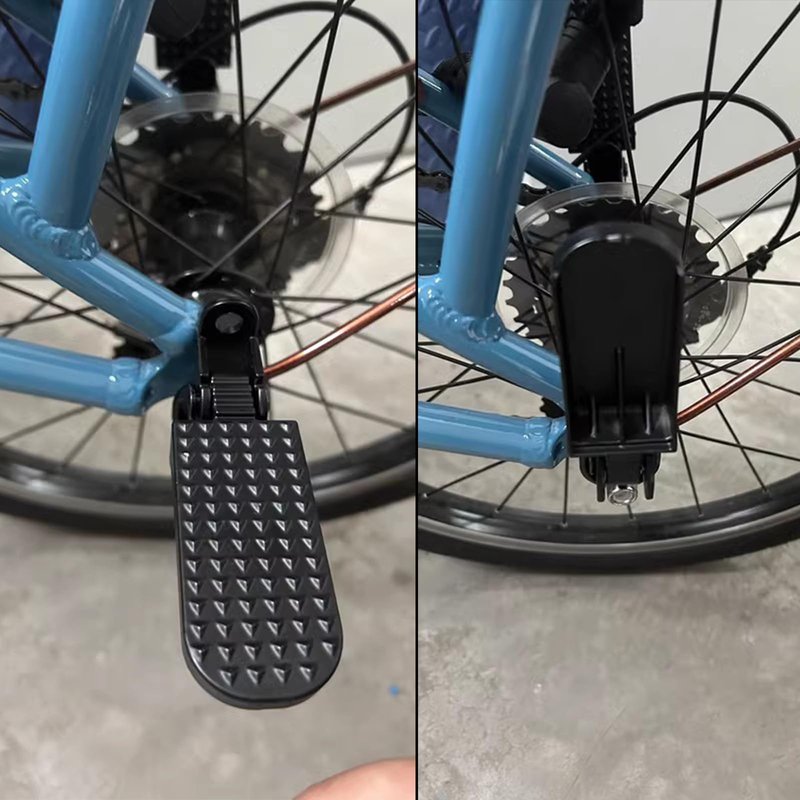 Minho Bike Minibike Aluminium Foot Pegs Fit for Most Scooter Mopeds Dirt Bike M6 M8 Mounting Hole Black Bike Footpegs
