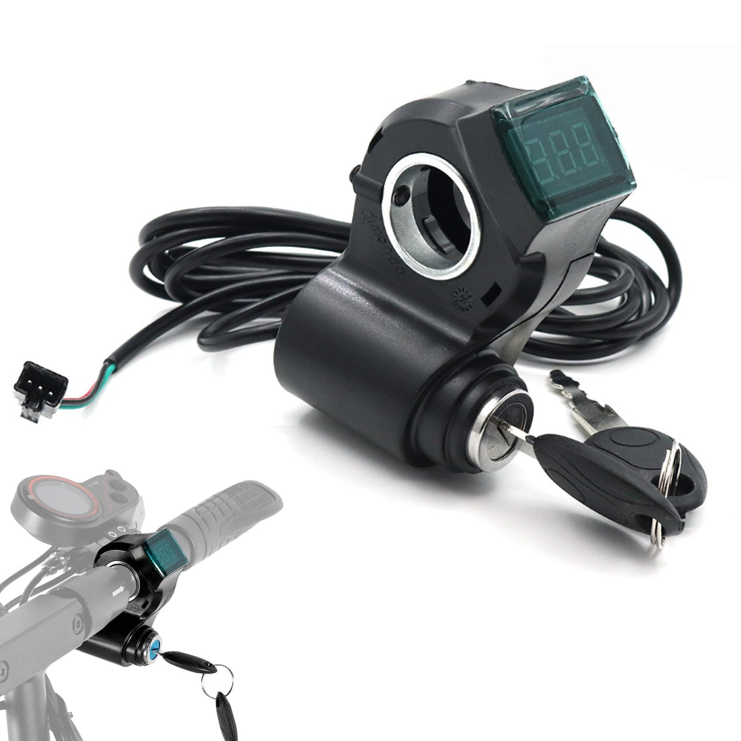 Felixstory Electric Scooter Key Lock Ignition Lock Fit for KUGOO M4, Cylinder Starter Ignition Key Power Key Lock Accessories