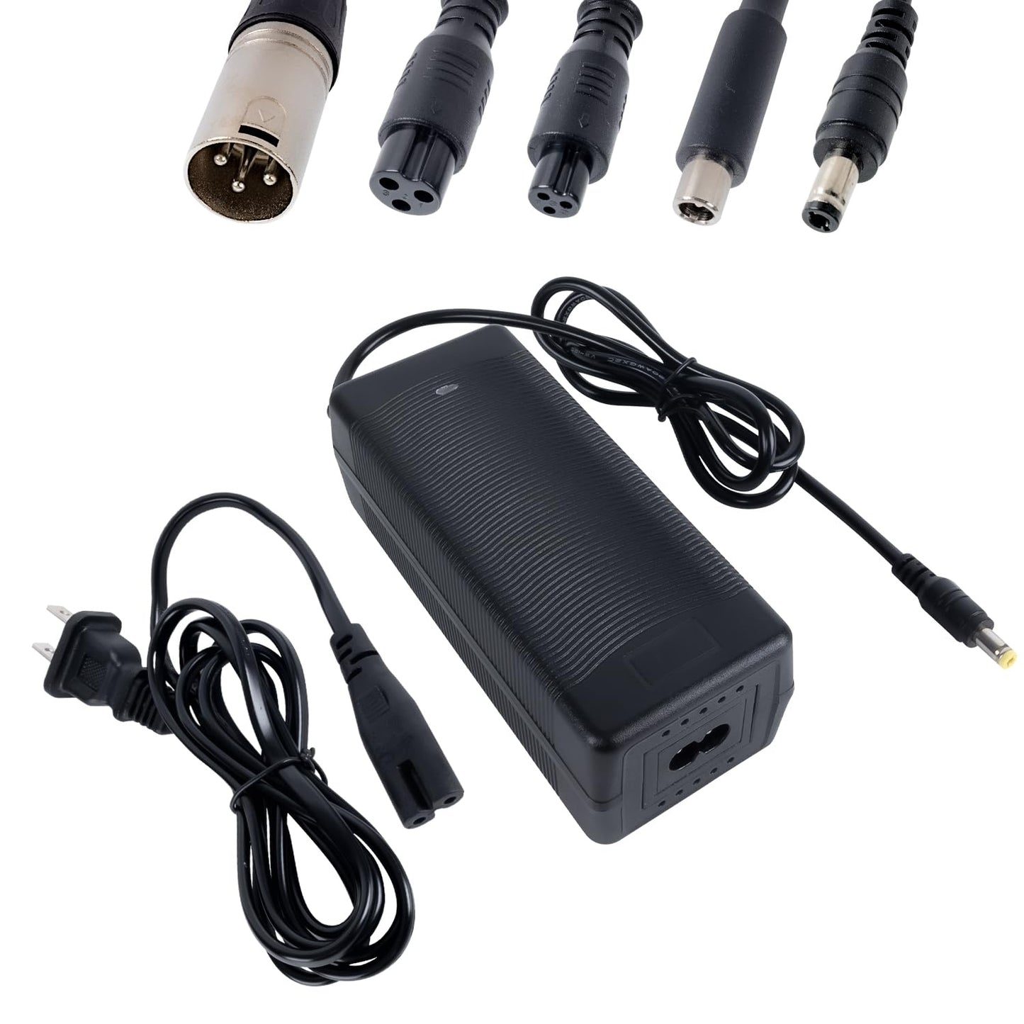 Universal 5-in-1 Replacement Charger for 36V 10S Lithium Battery, Universal Lithium Battery Fast Charger Replacement, Compatible with Razor, Jetson, Voyage, gotrax, ninebot and More