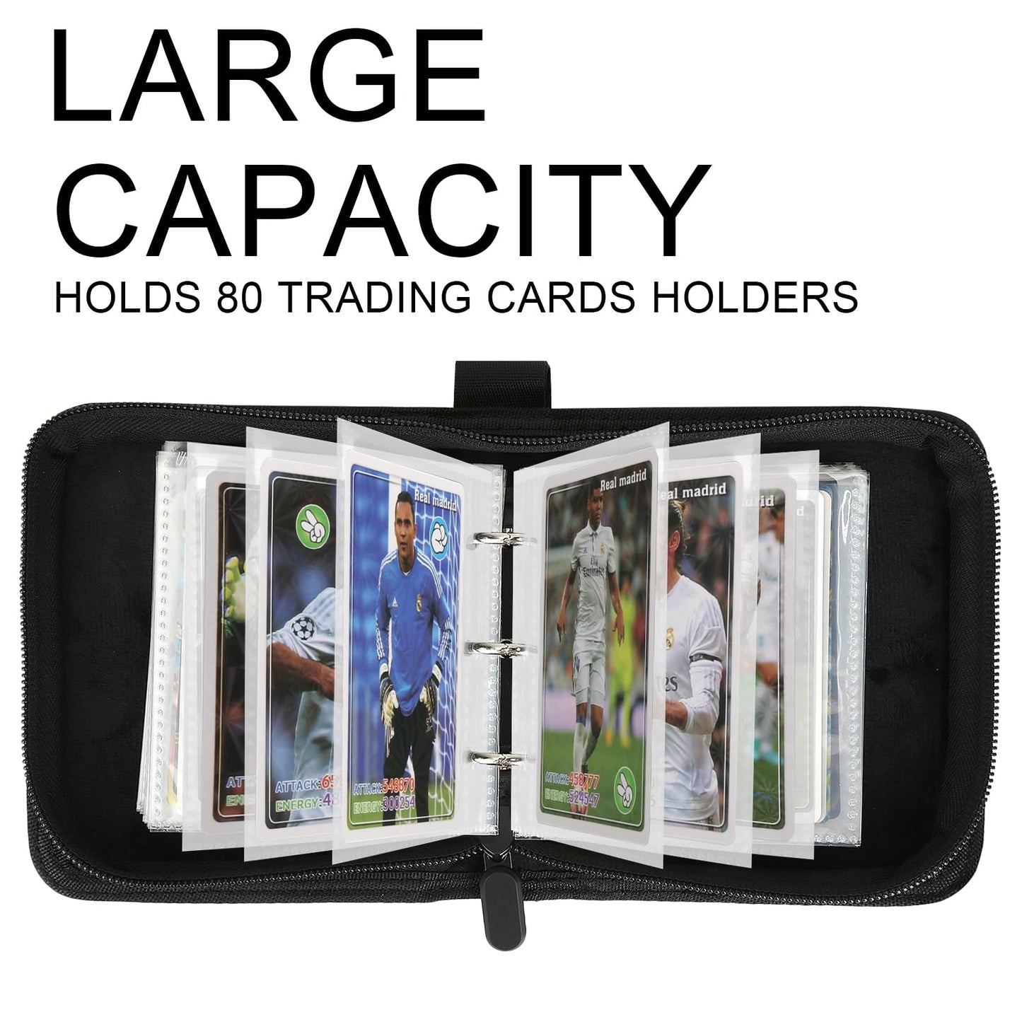 GERMUN Mini Card Binder 1 Pocket, 80 Pockets Trading Card Binder, Premium Small 2 Pocket Trading Card Collection Album Folder with 40 Sleeves Double Sided - Gifts for Kids (Pink)