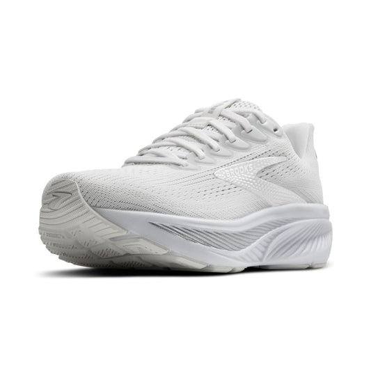 Brooks Women’s Ghost 17 Neutral Running Shoe - White/White/Grey - 10.5 Medium