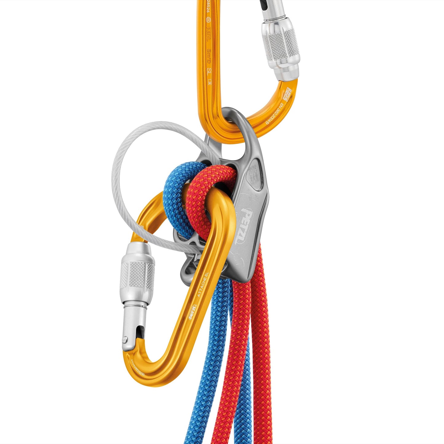 Petzl Attache Carabiner - Yellow