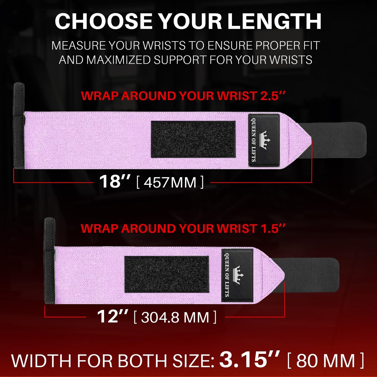 TECEUM Weightlifting Wrist Wraps with Thumb Loop – Pink – Beast Mode – 18 inch – Heavy-Duty Workout Wrist Support & Protection – Ideal for Powerlifting, Strength Training, Bodybuilding