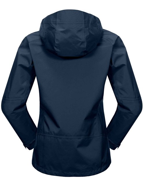 Little Donkey Andy Women's High-performance Waterproof Rain Jacket Waterproof Rain Coat Shell for Hiking Blue M