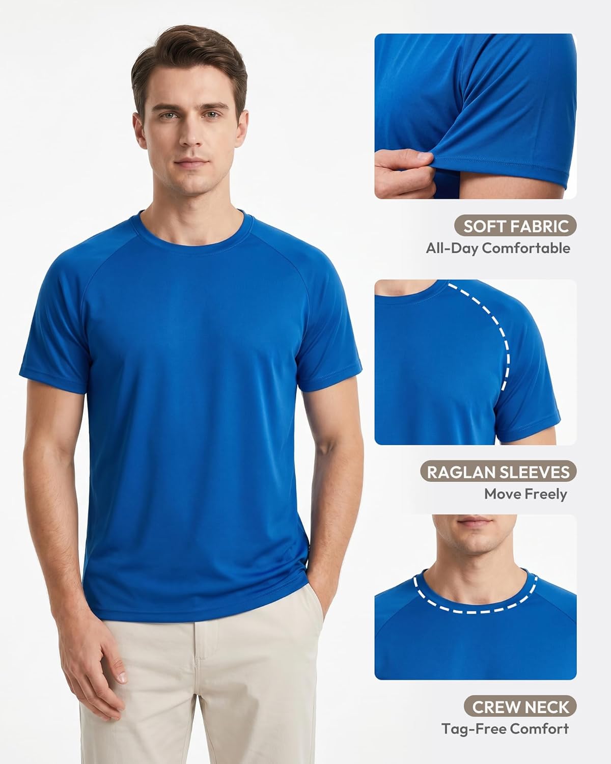 Men's Quick Dry Workout Shirt - Short Sleeve Athletic T-Shirt for Gym | Moisture-Wicking Fabric