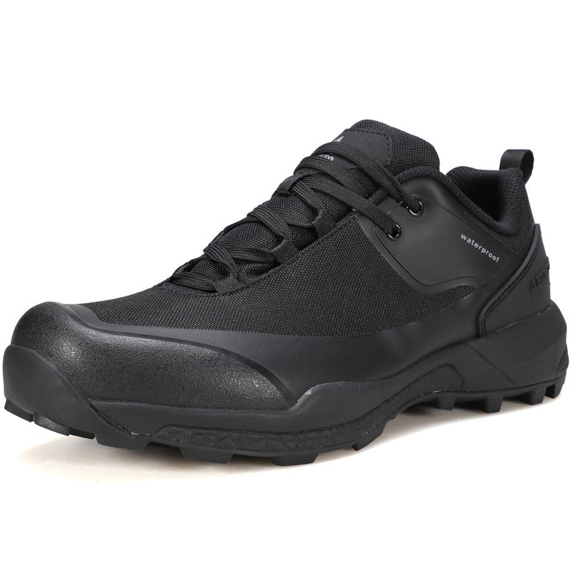 HUMTTO Men's All-Purpose Waterproof Hiking Shoes – Lightweight & Breathable Non-Slip Trekking Trail Shoes 13 Black