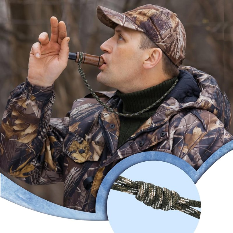Leyndo Duck Call Lanyard - Adjustable Hunting Accessory for Waterfowl | 2 Pcs Set, Perfect Gift for Outdoor Enthusiasts
