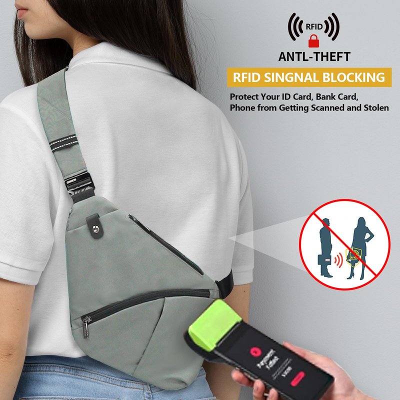 OSOCE Sling Bag for men, Anti Theft Crossbody bags for women