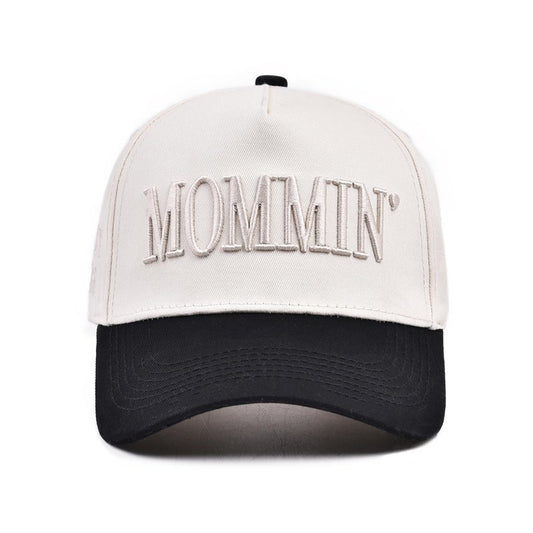 Funny Mommin Hat for Women, Mama Too Busy to Care Truck Hat Gifts Adjustable Washed Cotton Embroidered Mom Baseball Cap (Black)