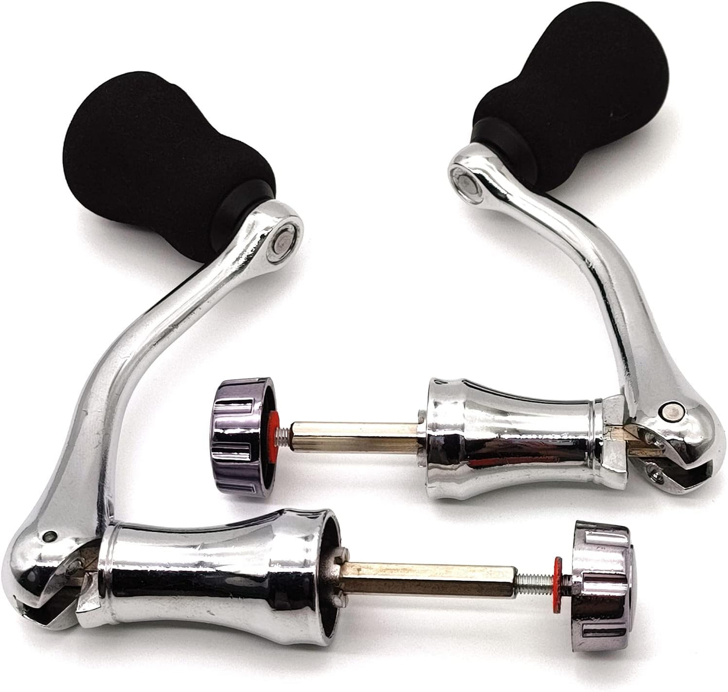 Fishing Spinning Reel Handle Replacement - All-Metal EVA Grip | 2 Pack, Large/X-Large
