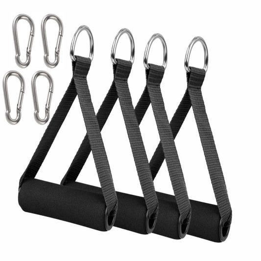 KKTOCHVC 4pcs Premium Exercise Pull Handles, Resistance Bands Handle, Fitness Handle, Workout Handles Dense Foam Wrap Handle Replacement Fitness Equipment for Pilates, Yoga, Strength Training