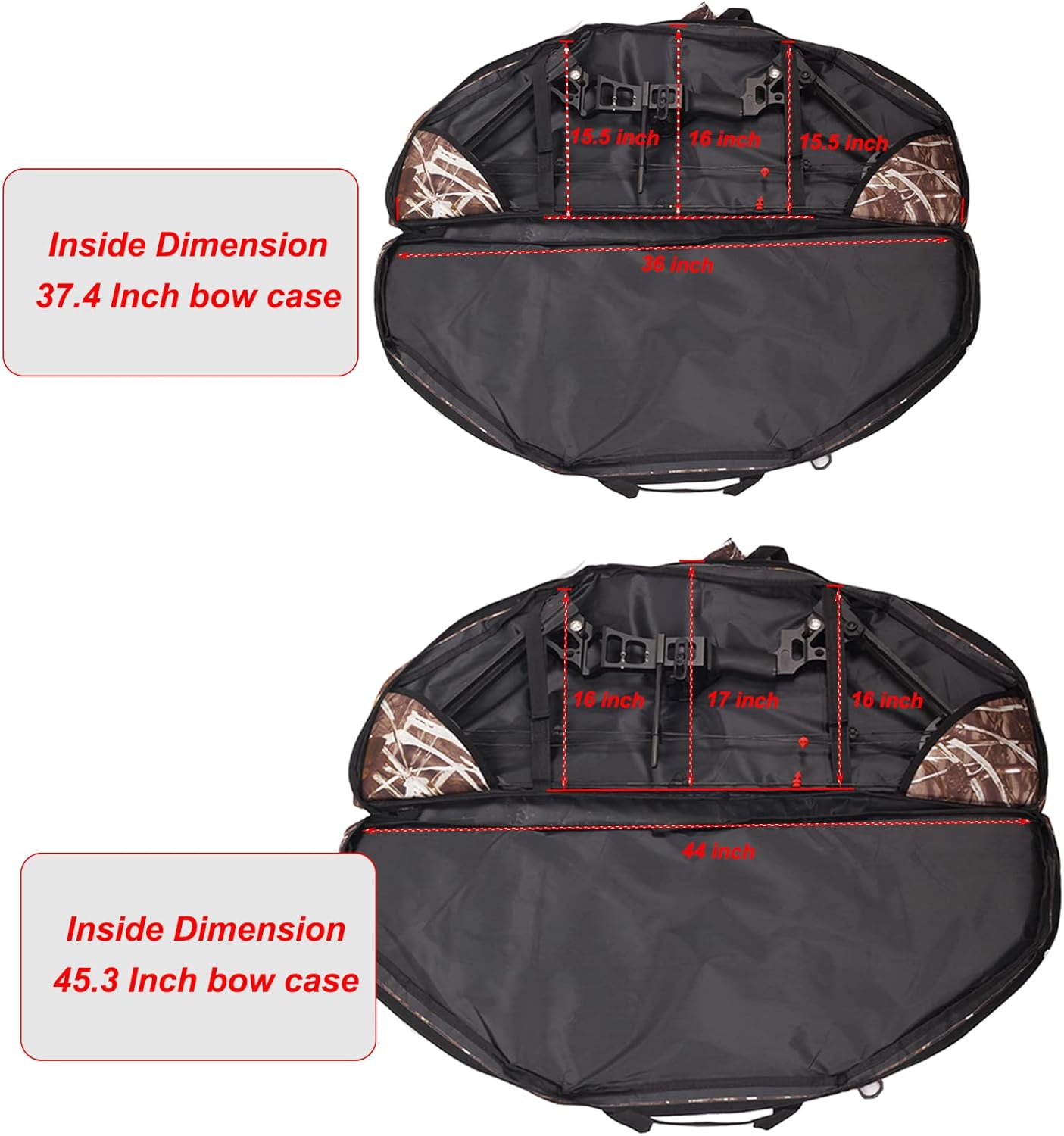 Lightweight Soft Compound Bow Case - 600D Water-Resistant Archery Backpack with Pockets for Hunting