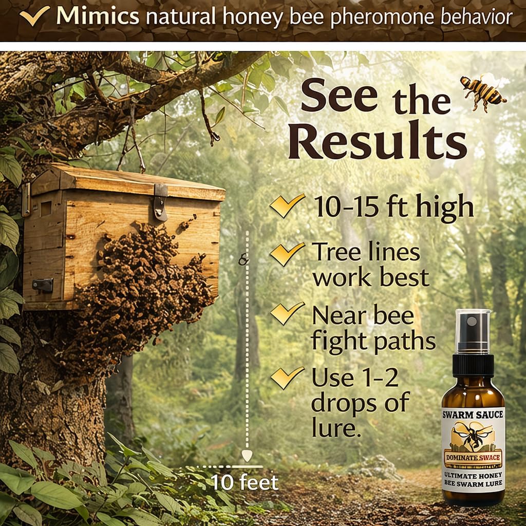 Ultimate Honey Bee Swarm Lure - Premium Nasonov Pheromone Blend | Long-Lasting Attractant for Beekeepers - 0.15oz Smear Tube
