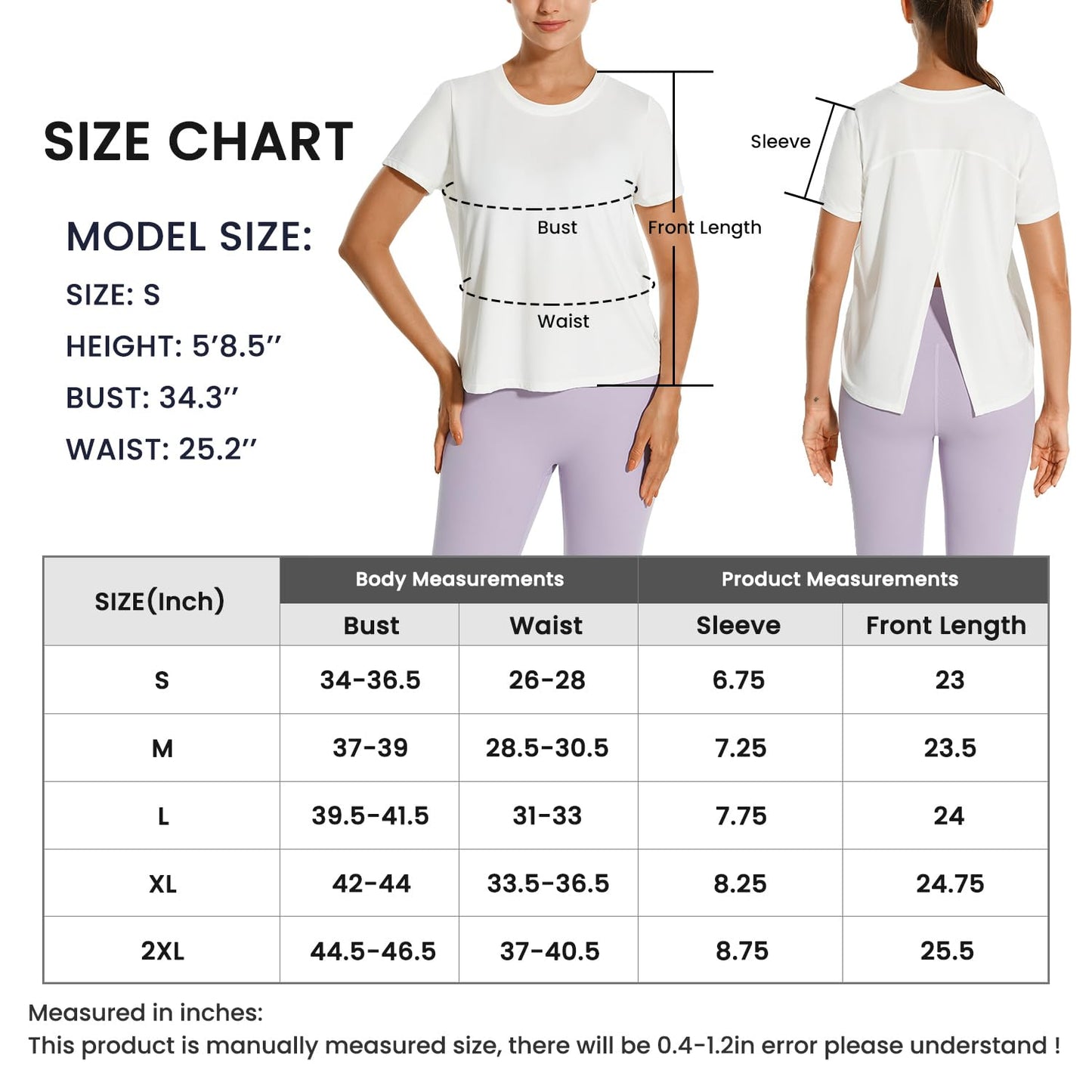 HODOSPORTS Workout Tops for Women Short Sleeve Tie Back Yoga Tops Open Back Quick Dry T Shirt Grey Green Large