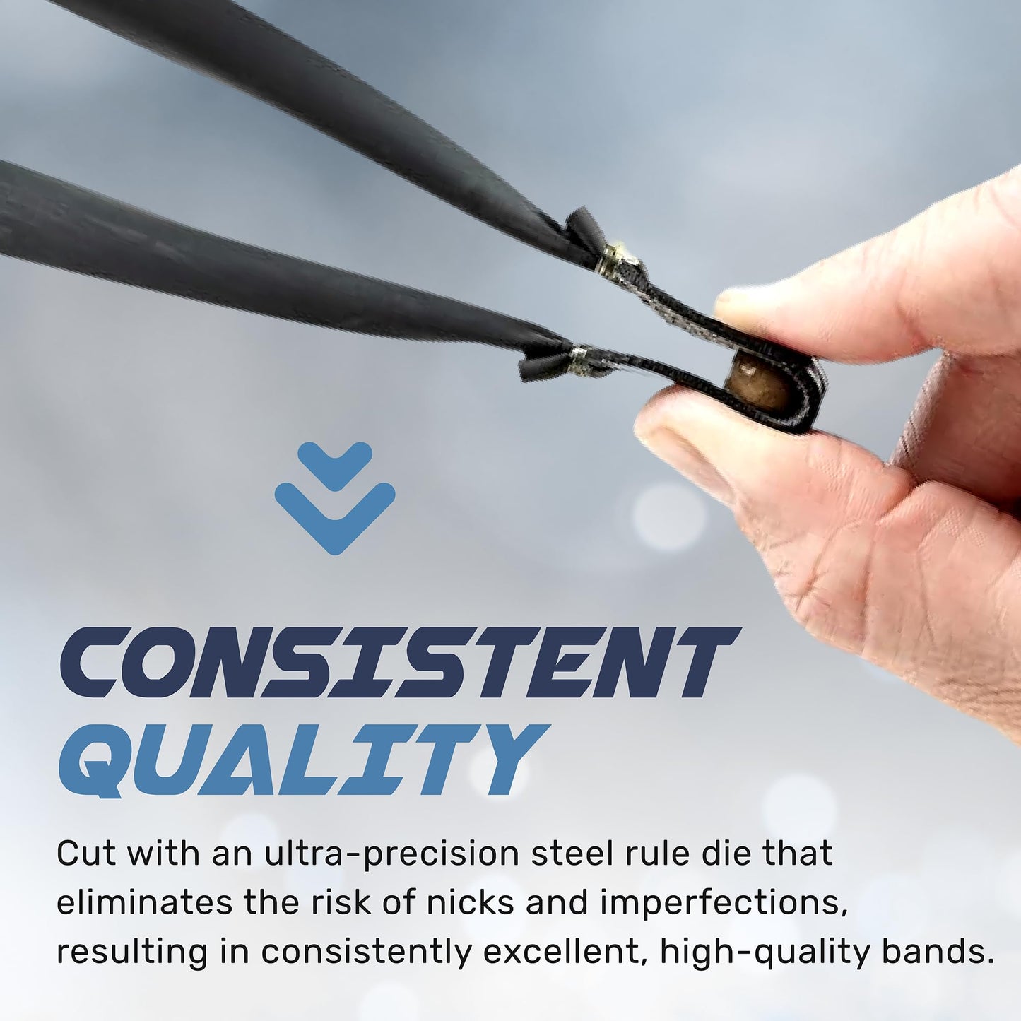 SimpleShot 5pcs Slingshot Bands Powerful Professional Elastic Rubber Catapult Shooting Flat Bands (5/16" Target)