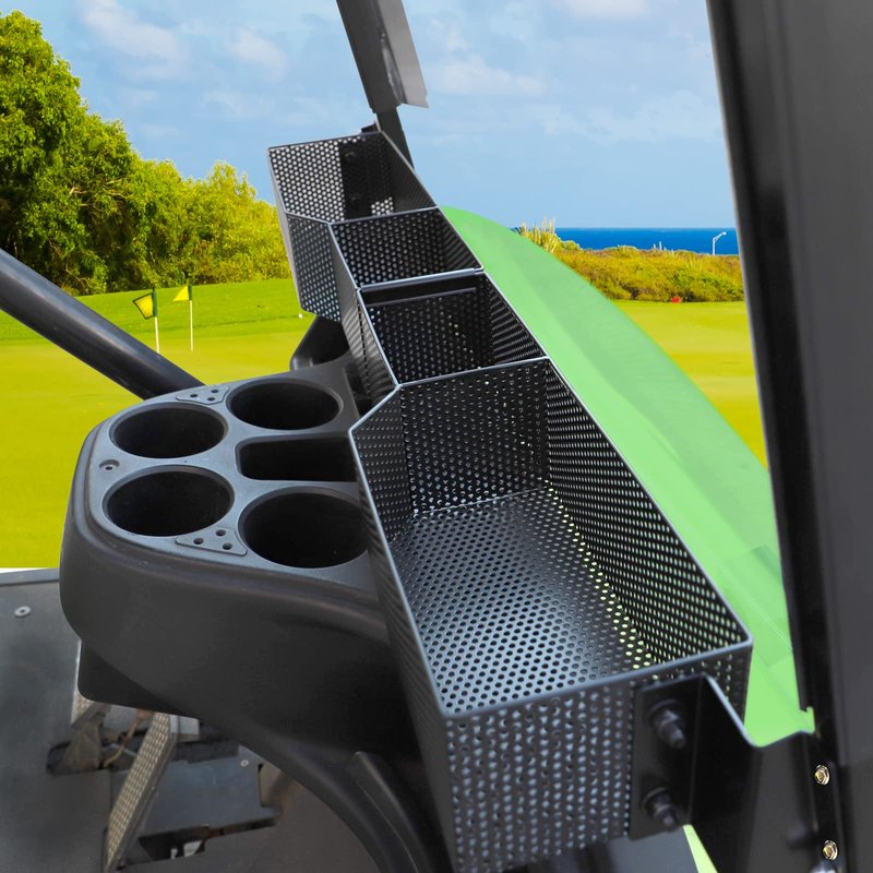 Roykaw Golf Cart Front Inner Basket Dash Storage/Tray Organizer Rack Compatible with Yamaha G29/Drive/Drive 2 G&E Golf Cart,Upgrade Larger Compartments & More Sturdy and Durable, Easy Installation
