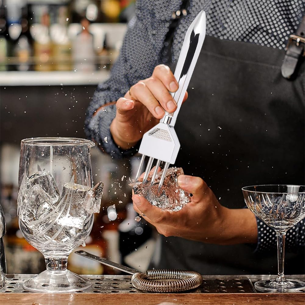 Glomora Bartender Ice Pick, Bartender Ice Crusher, Easy Manual Operation for Kitchen, Bars, and Freezer (8.5 Inch)
