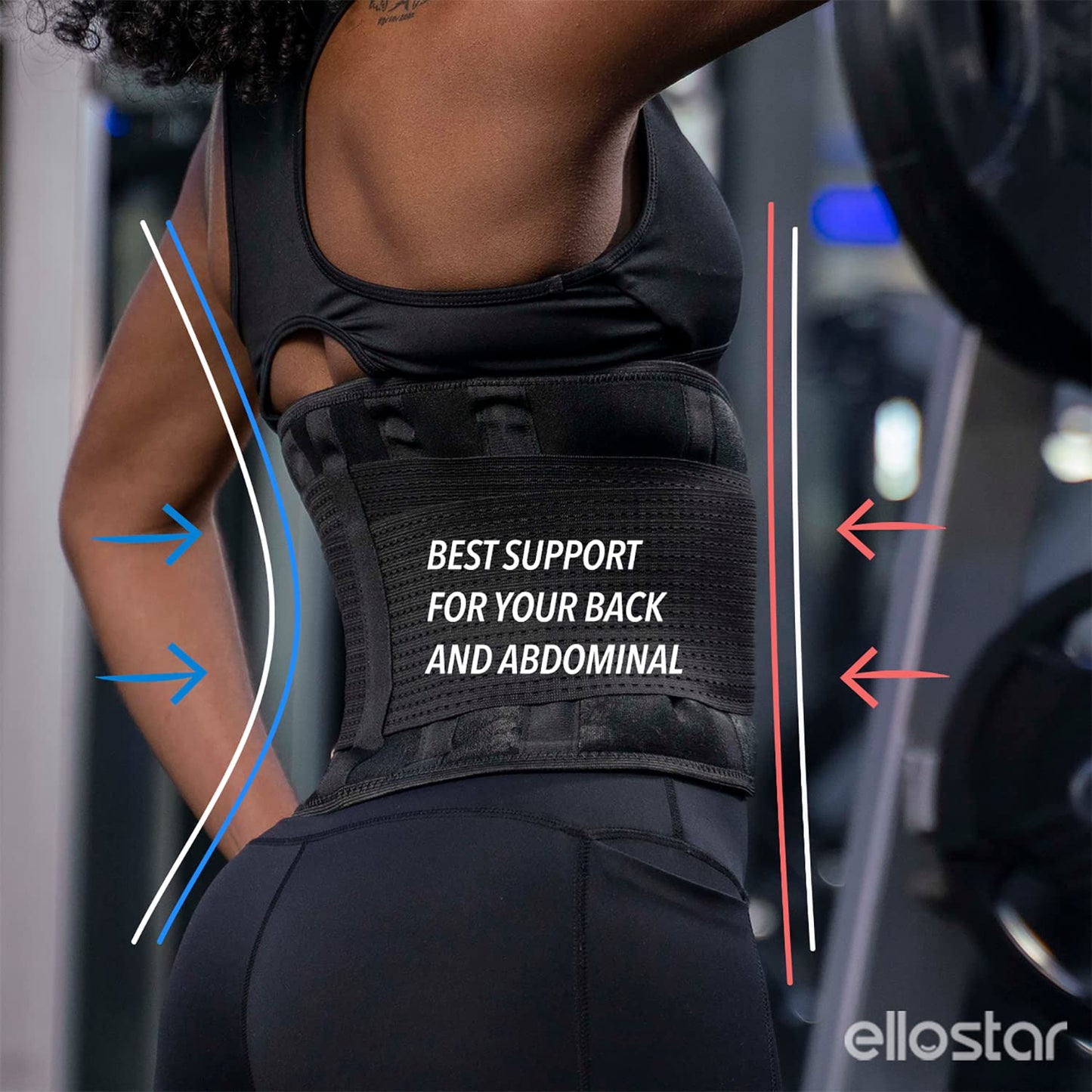 ellostar Women's Waist Trainer: Sweat Band for Belly Fat, Tummy Control, Back Support, Workout Shapewear, Weight Loss Aid