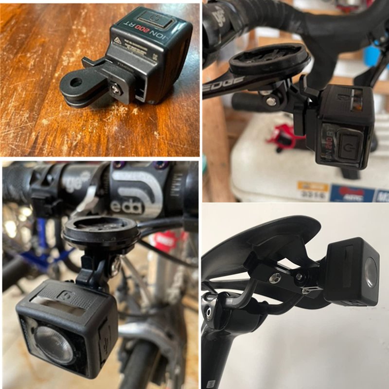 NELboNs Bike Light Adapter Mount Compatible with T rek Bontrager Lights,Flashlight Mount Use for Bicycle GPS Computer Bracket,Headlight Adapter for Cycling