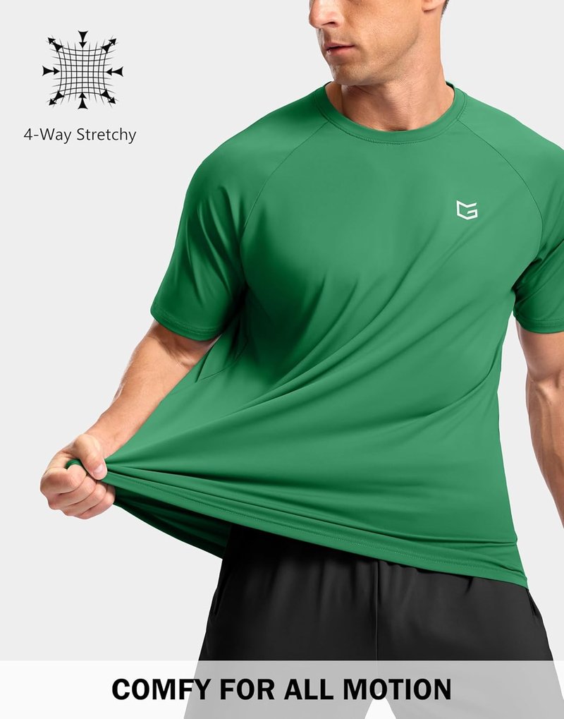 Men's Athletic Workout T-Shirts - Moisture-Wicking Cooling Short Sleeve Performance Tee for Gym & Tennis