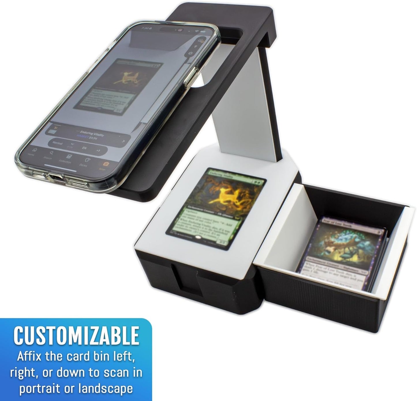 EnderToys Card Scanner TCG - Deluxe Scan Station for Sleeved & Unsleeved Cards | Fast Sorting