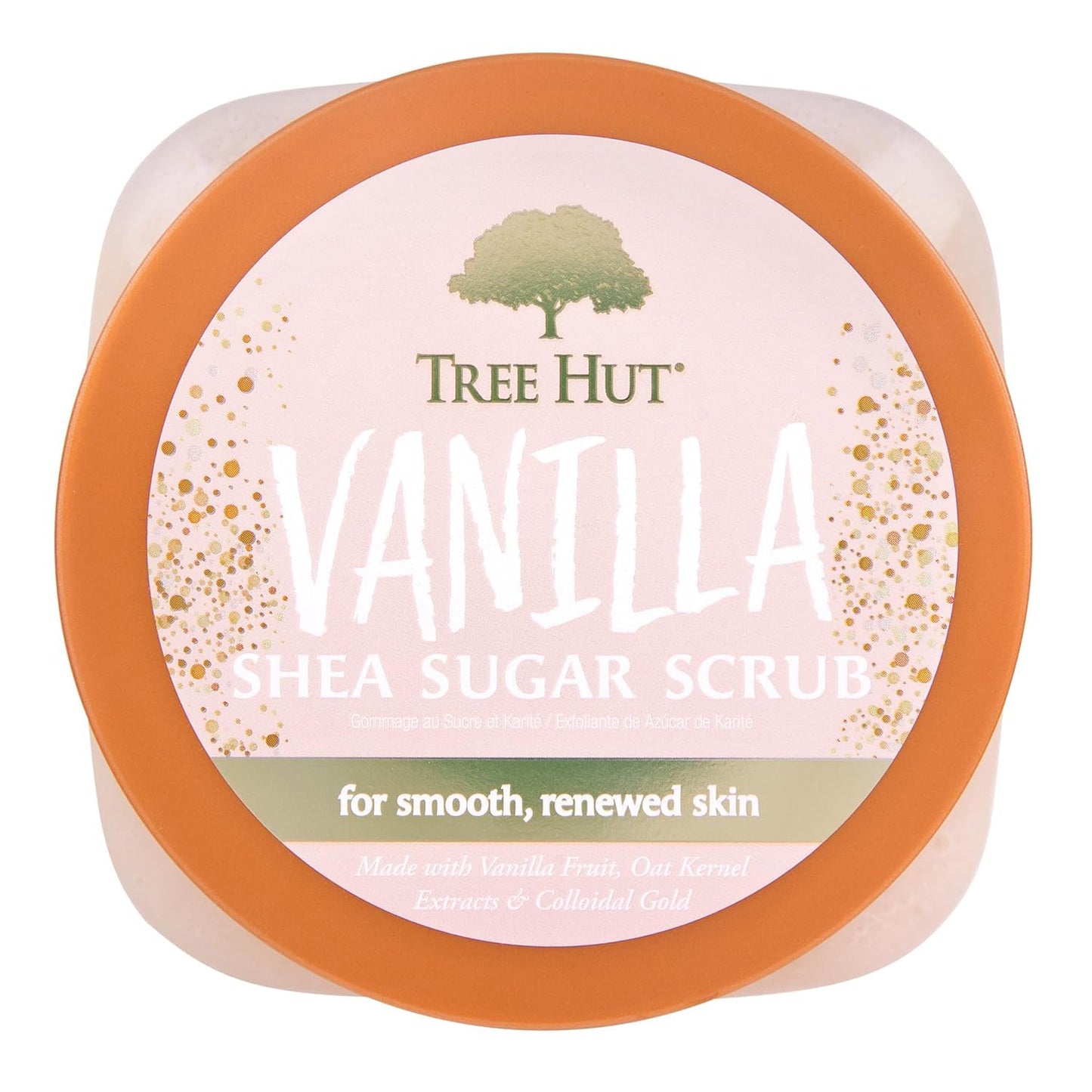 Tree Hut Vanilla Shea Sugar Scrub - Exfoliating & Hydrating Body Scrub with Shea Butter | 18 oz, Vegan, All Skin Types