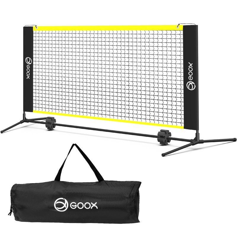 GOOX 6FT Small Mini Pickleball Net Set - Quick Setup Indoor/Outdoor Portable Practice Net - Lightweight Dink Training Aid for Backyard, Driveway