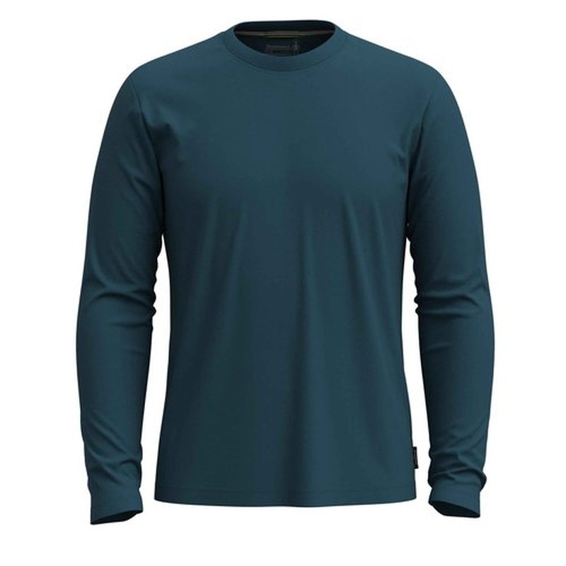 Smartwool Men's Waffle Long Sleeve Henley, Fern Green