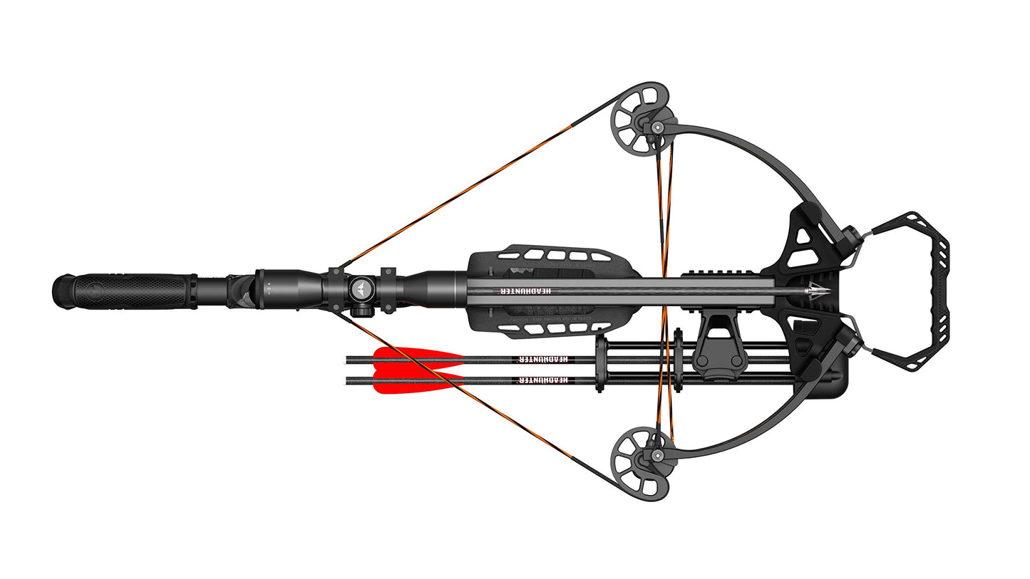 BARNETT Crossbow Ready to Hunt Crossbow Package with Carbon Arrows, Quiver, and Rope Cocking Device, XP380