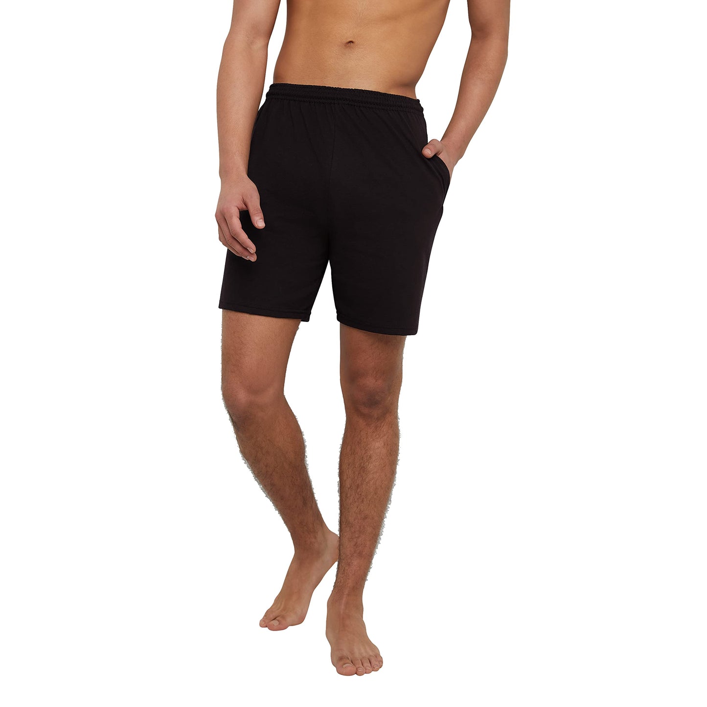 Essentials Jersey Shorts, Shorts with Pockets, Cotton Shorts for Men, 7.5"