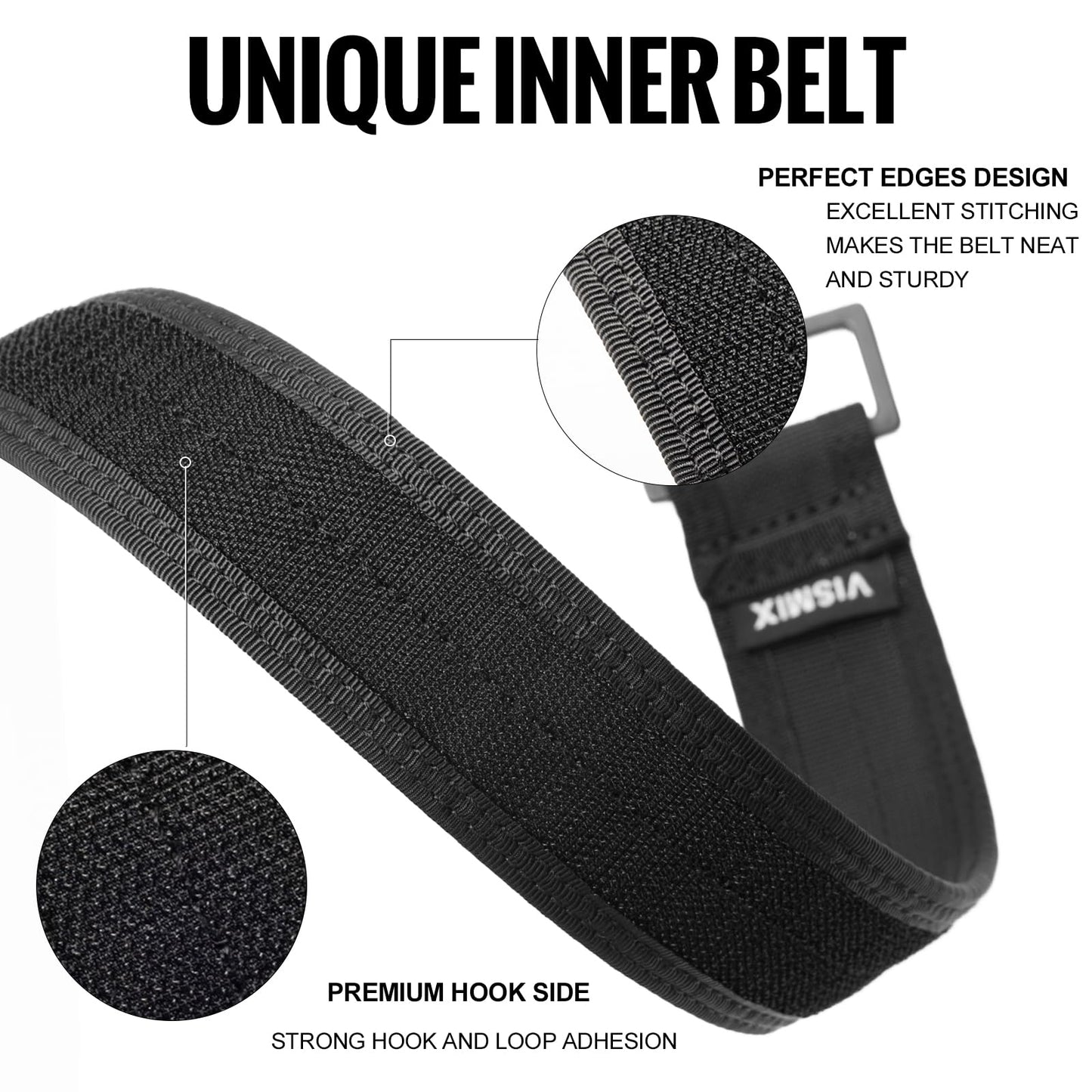 Vismix 1.5" Hook Liner Inner Belt for 1.75"-2" Loop Outer Belt