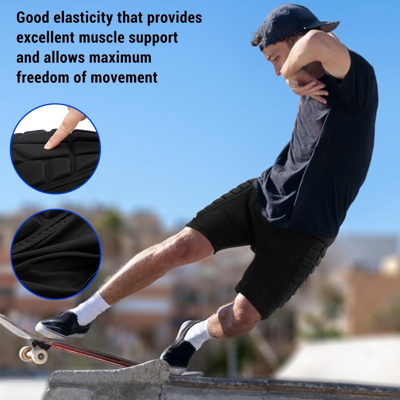 TOMSHOO Hip Protection Pads Shorts Upgrade Hip Pads 3D EVA Hip Protection Pad for Snowboard,Skate and Ski