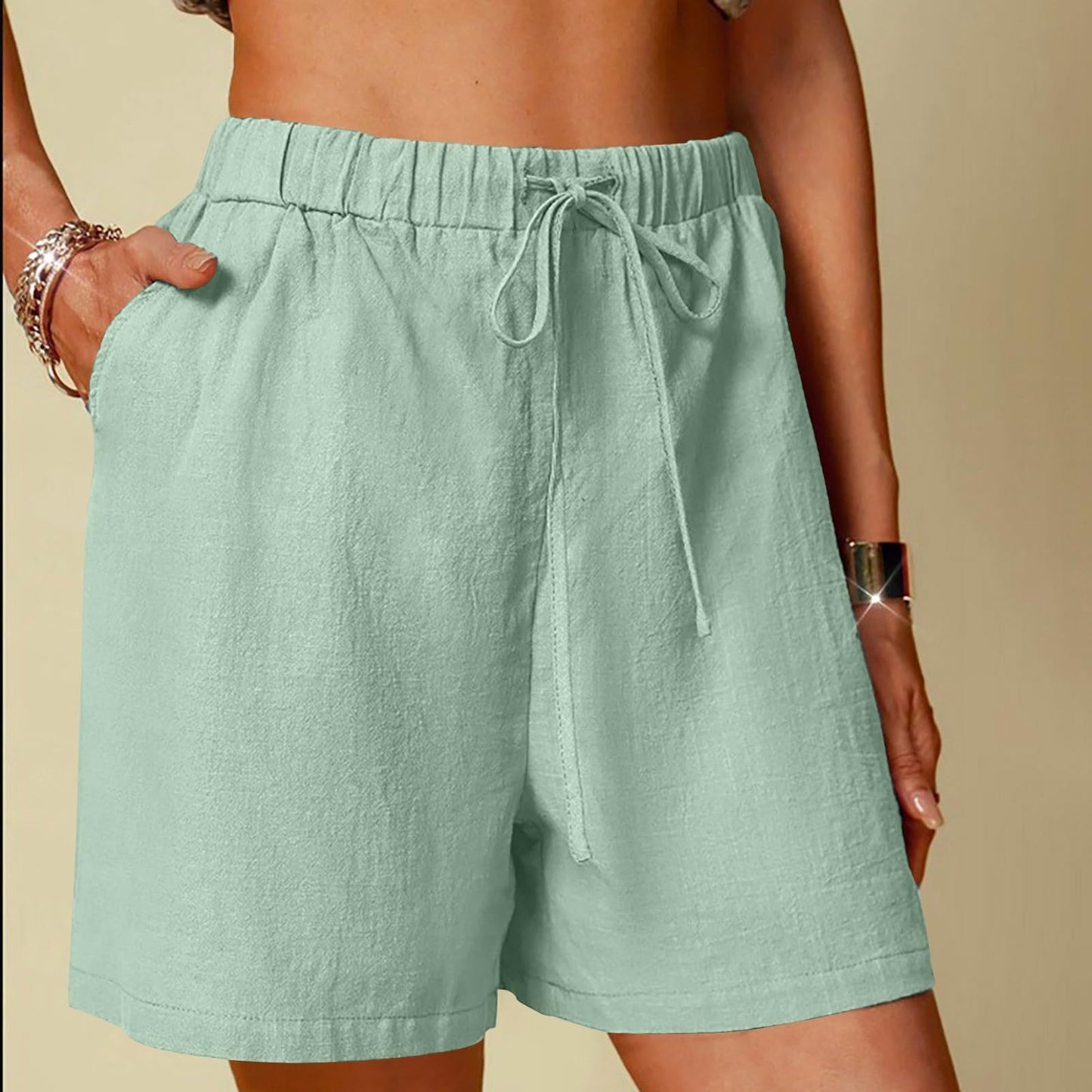 Generic Prime Deals of The Day Lightning Deals Home Warehouse Prime of Day Deals Outlet Deals Women's Linen Shorts Best Denim Shorts for Thick Thighs Outlet Clearance of Sales, Large