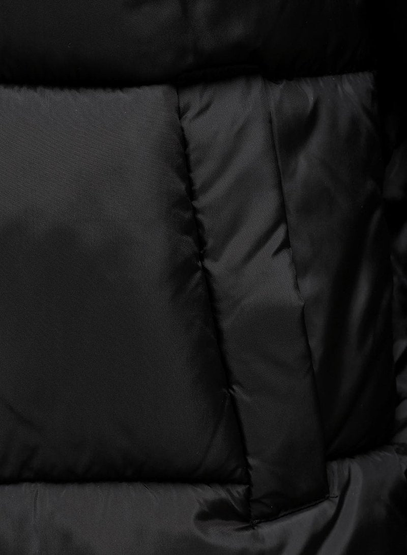 HOOD CREW Men’s Hooded Winter Coats Warm Puffer Jacket Thicken Quilted Jackets Outerwear Black M
