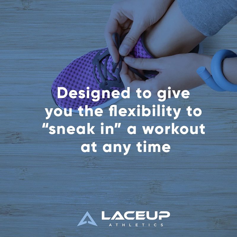 New LaceUp Wearable Wrist Weights | 2 Pack Black - 1 Pound Each | Adjustable Wrist Weights Set for Walking, Yoga, Dance, Barre, Pilates, Cardio, or Aerobics
