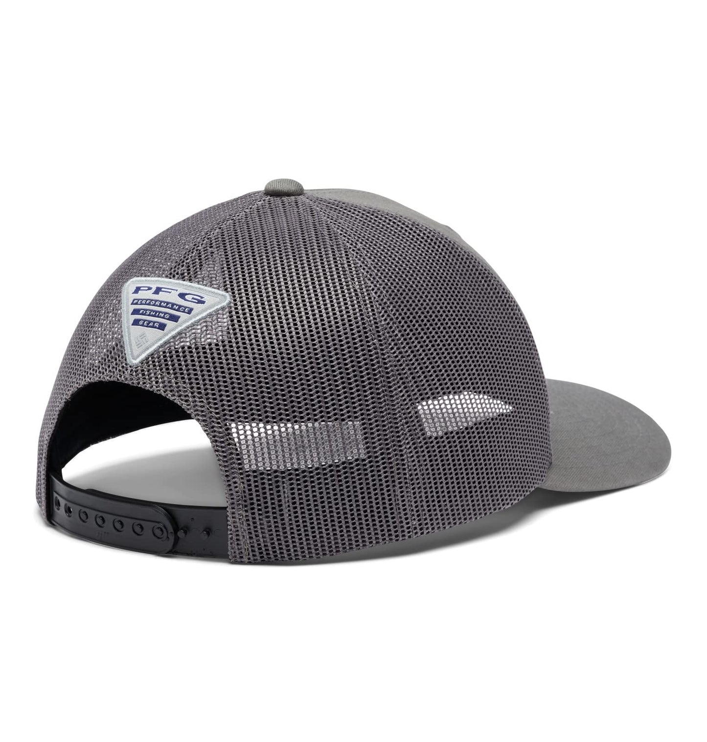 Columbia Unisex PFG Logo Mesh Snap Back, Titanium/Black/Hook, One Size