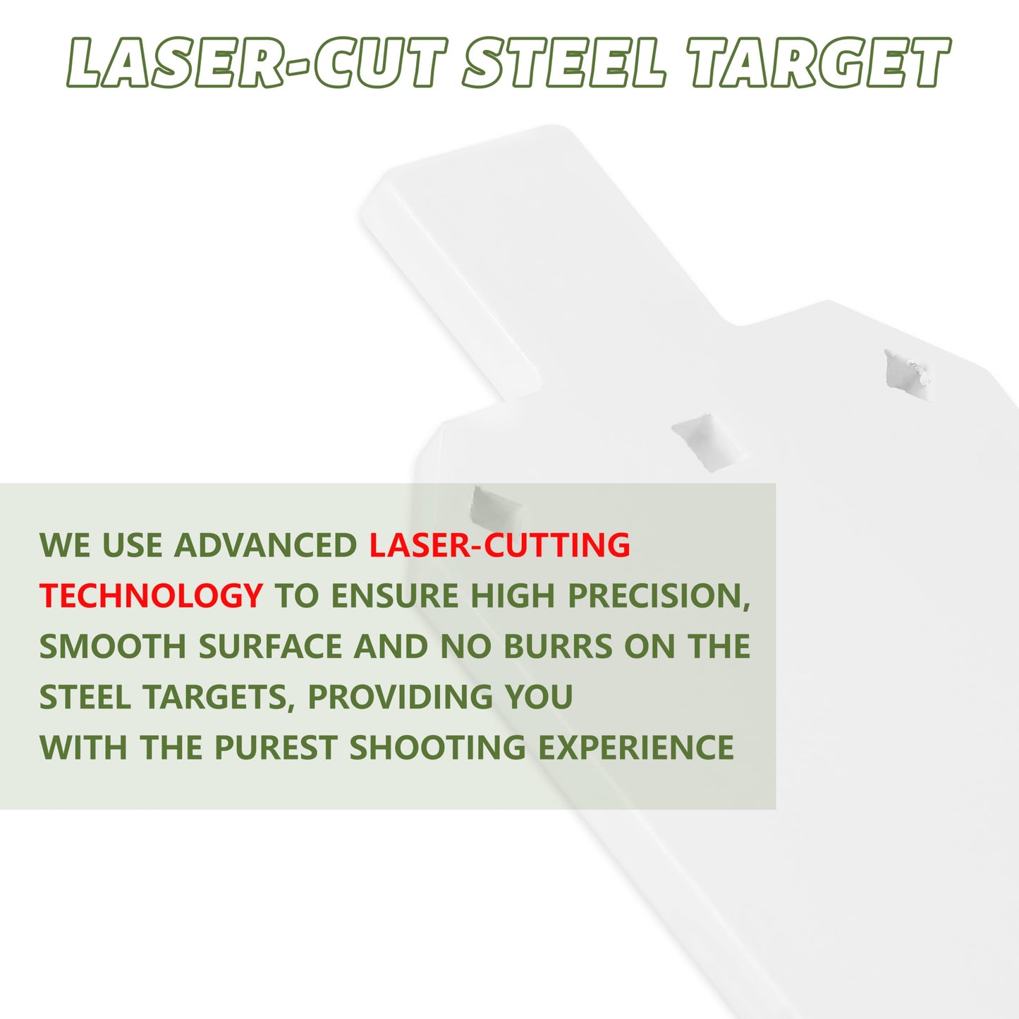 Rsgift AR500 Steel Targets Shooting, Torso Shooting Target,Silhouette Metal Gong Target,Metal Gun,Rifle,Pistol Targets for Shooting Range (7×12 Inch)