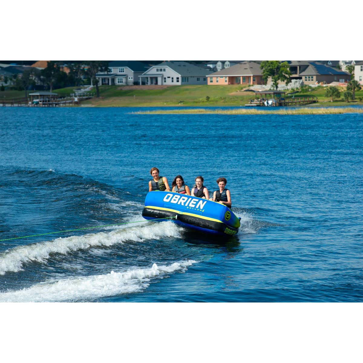 O'Brien Baller Soft Top 4-Person Towable Tube with Back Rest