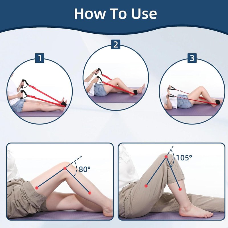Knee Replacement Recovery Aids -Must Haves After Knee Surgery- Hip/Knee Rehabilitation Equipment, Leg Exercise - Core Flex Knee - Improve Mobility and Flexibility for Knee Pain