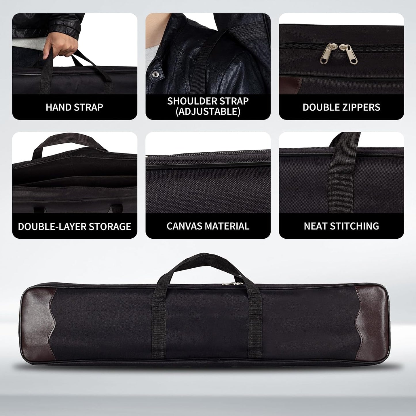 SPG Takedown Recurve Bow Case - Double Layer Portable Soft Bag for Archery | Ideal for Adults & Youth