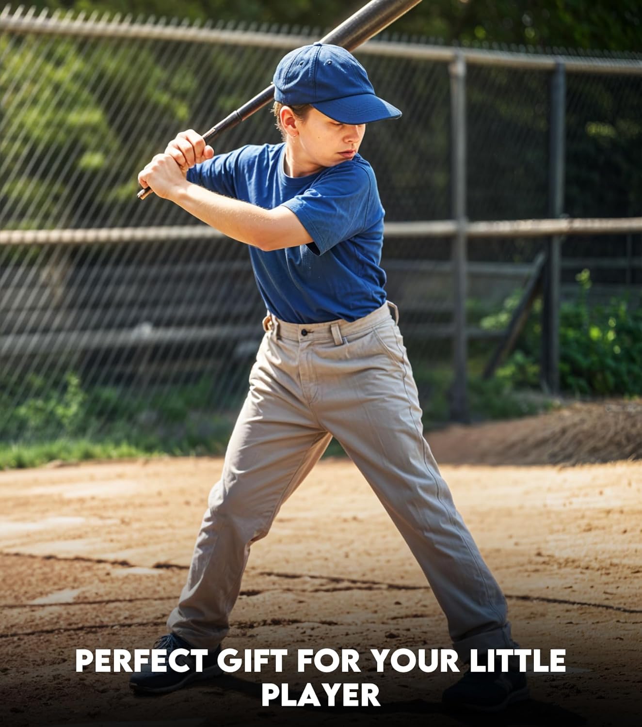 Youth Baseball Pants - Full Length Open Bottom Design for Boys | Durable Snap Closure & Softball/T-Ball Fit